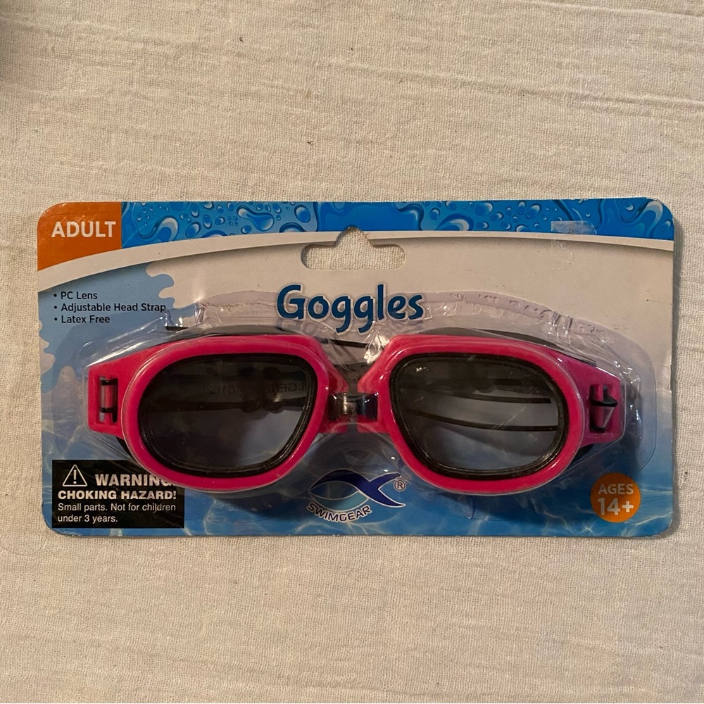 -Swimgear Adult Sized Swimming Goggles Pink Color